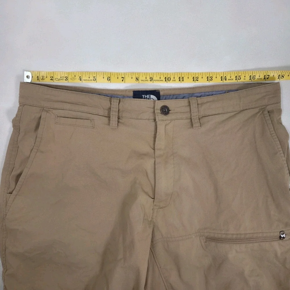The North Face Cargo Shorts Mens 34 Tan Hiking Utility Performance Outdoor 35×9